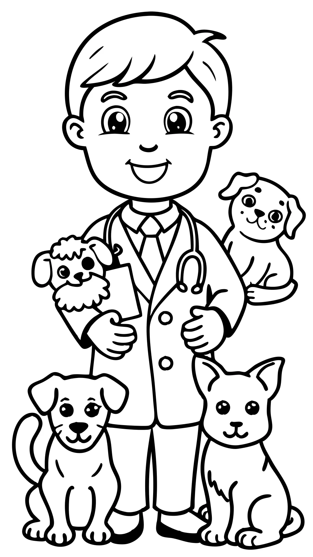 veterinarian coloring pages